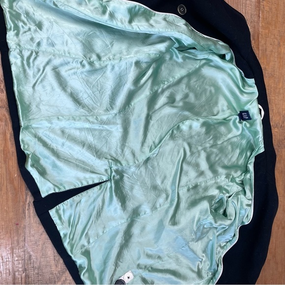 GAP Black Virgin Wool Blend Vintage Women’s Peacoat Size XL black Y2K - Picture 7 of 11